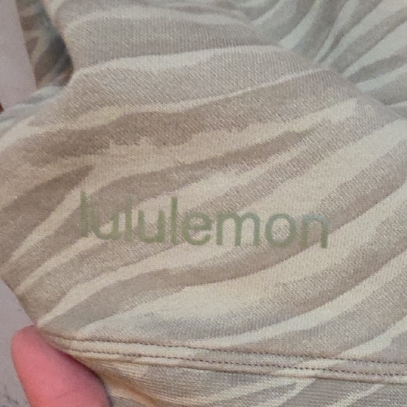 Lululemon Perfectly Oversized Zebra Pattern Sweatshirt in Sage - Picture 10 of 16